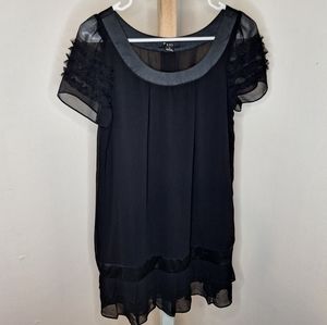 XXI Black Tulle Tunic Dress